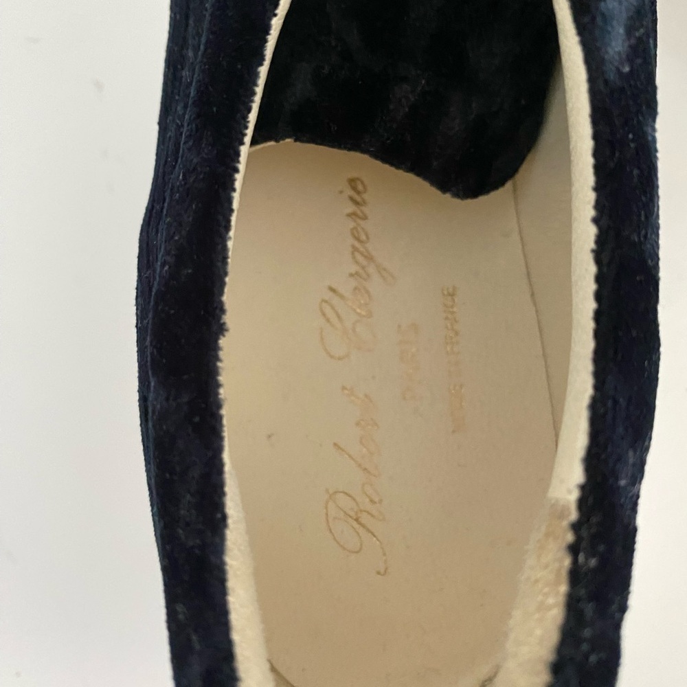 Robert Clergerie Pasket Velvet Platform Sneaker Black EU38 US7.5 BNIB - Picture 8 of 9